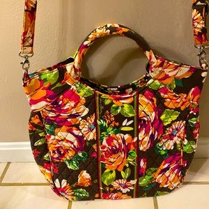 Brown floral Vera Bradley bag